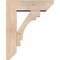 Ekena Millwork Merced Slat Smooth Bracket w/ Offset Brace, Douglas Fir, 5 1/2"W x 16"D x 20"H BKT0604X16X20MRC06SDF - alternate 2